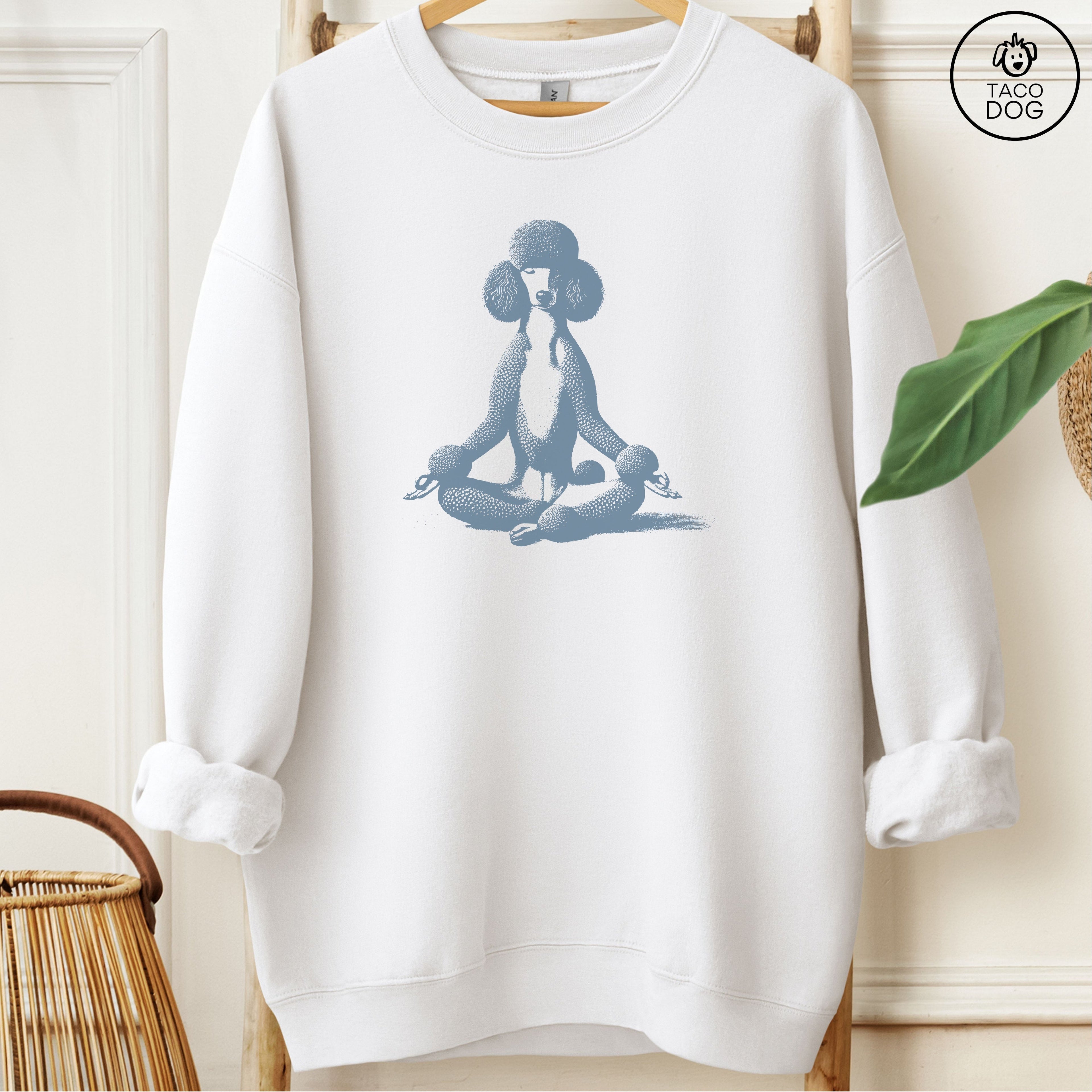 Poodle Meditate Yoga Sweatshirt