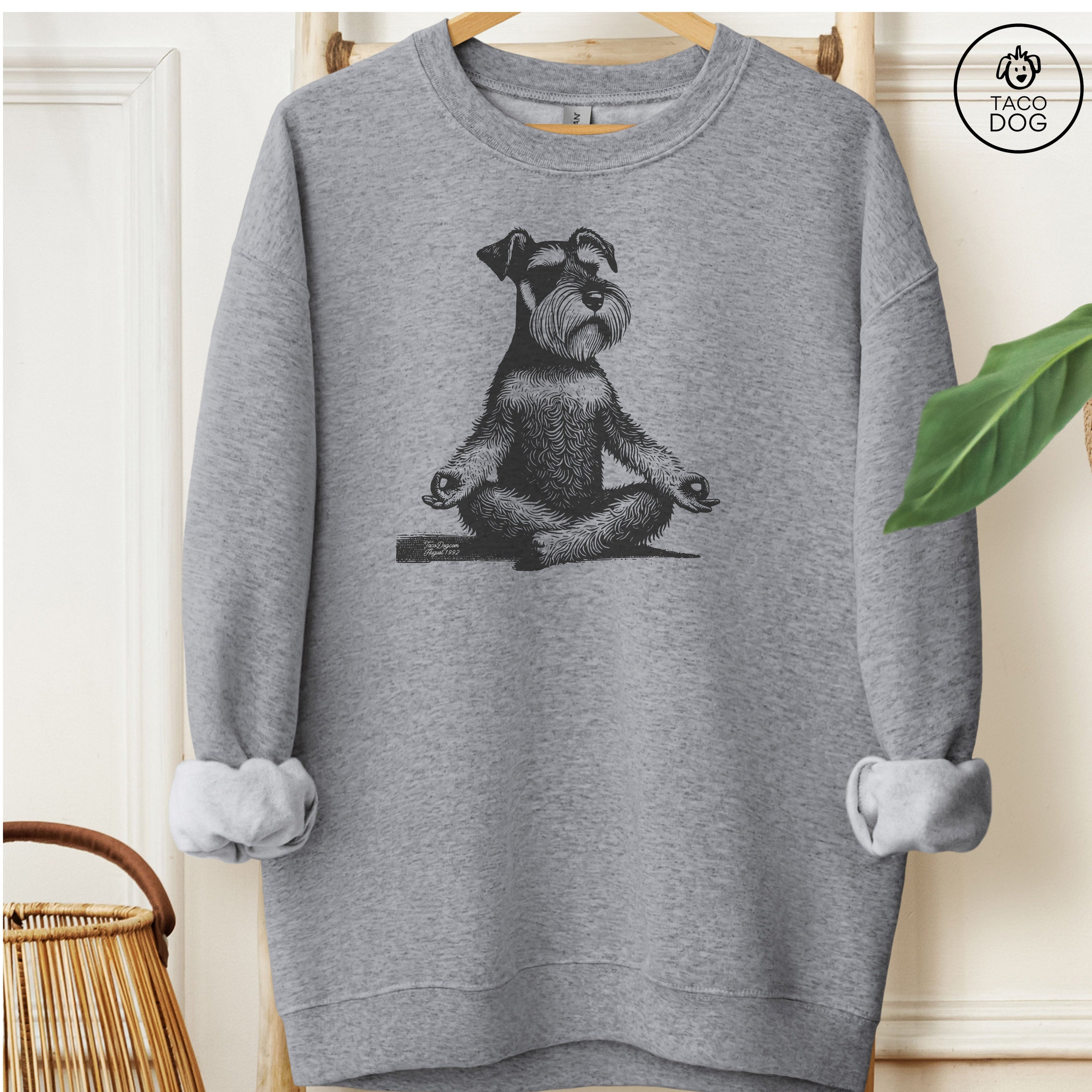 Schnauzer Meditate Yoga Sweatshirt