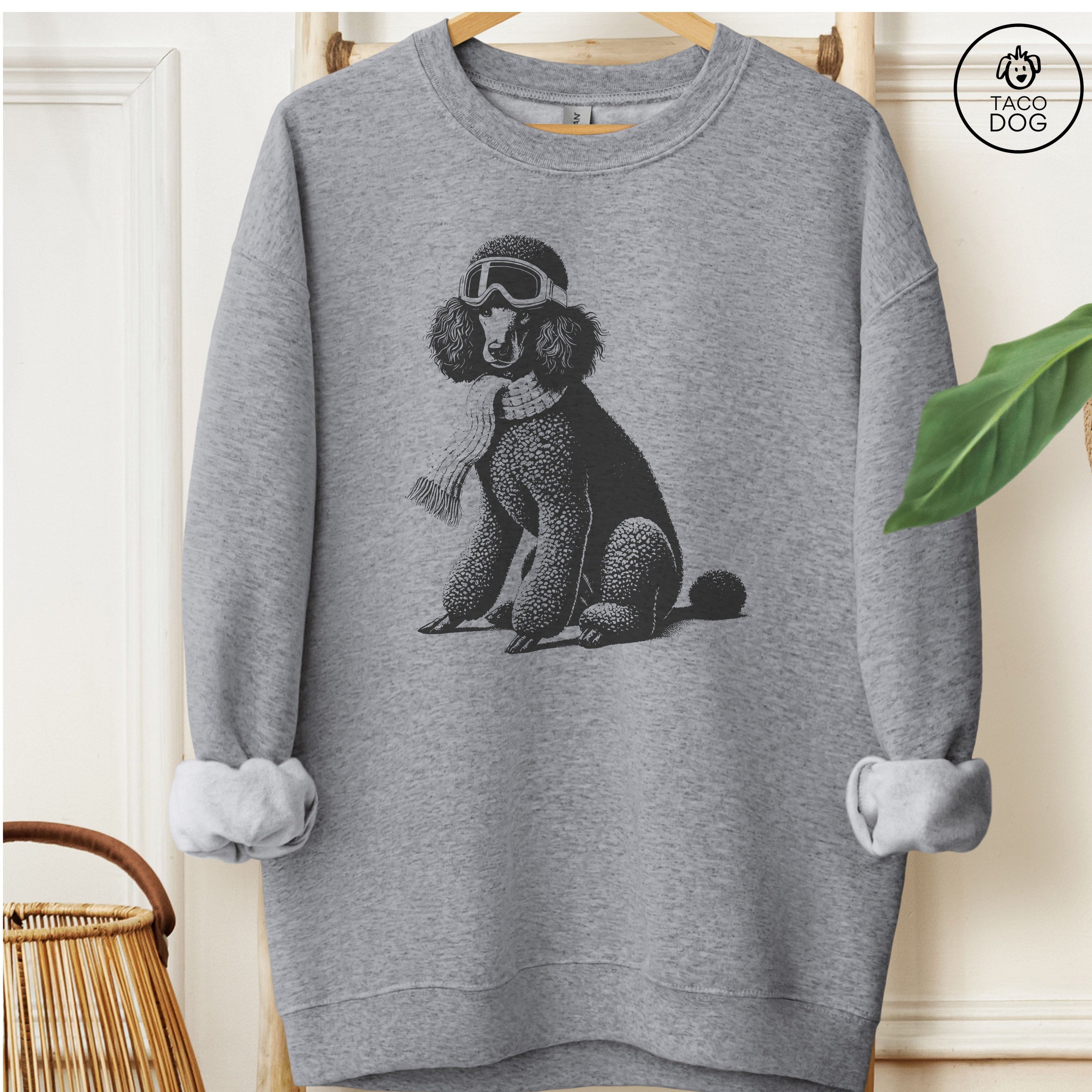 Poodle Winter Sport Sweatshirt