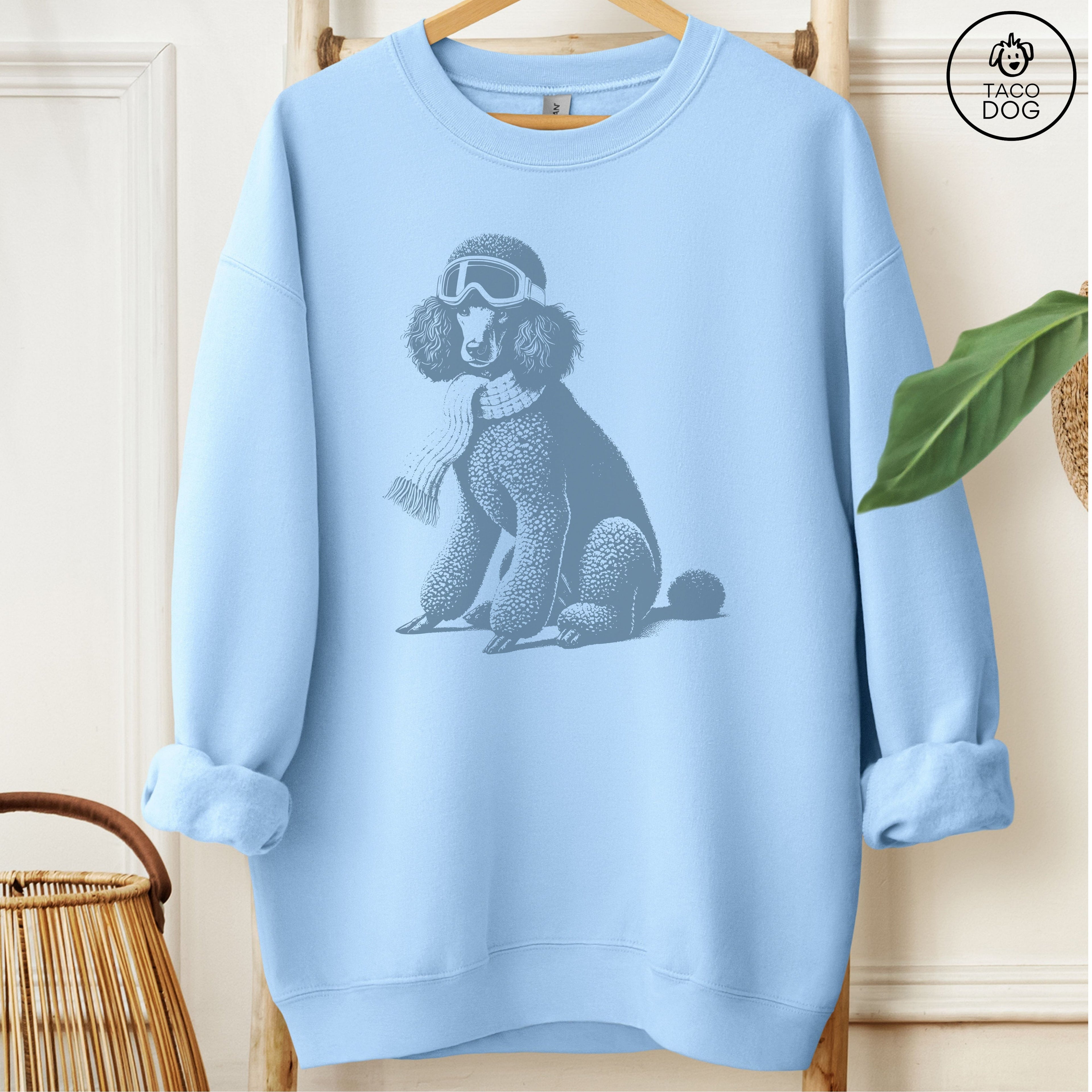 Poodle Winter Sport Sweatshirt