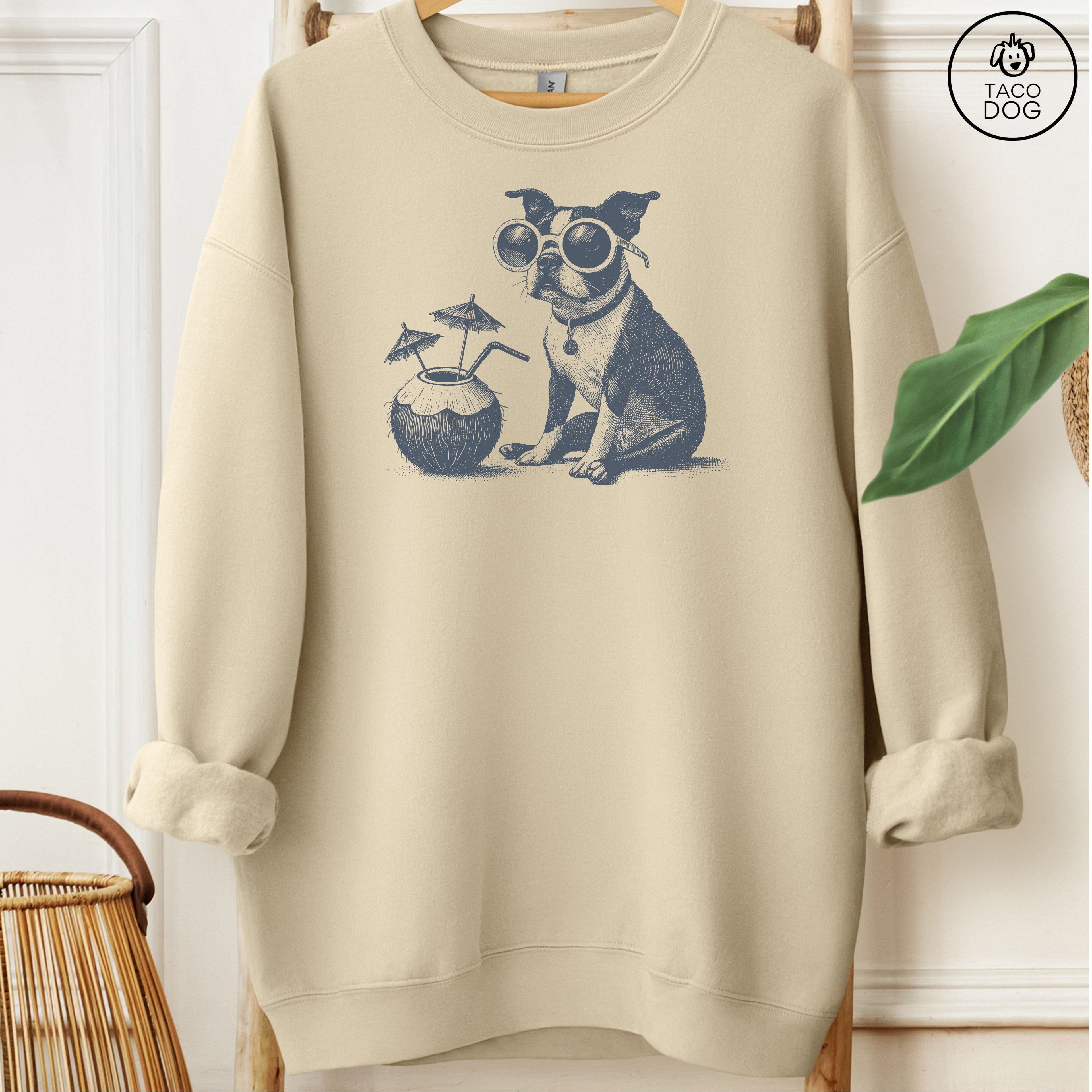 Boston Terrier Vacation Sweatshirt