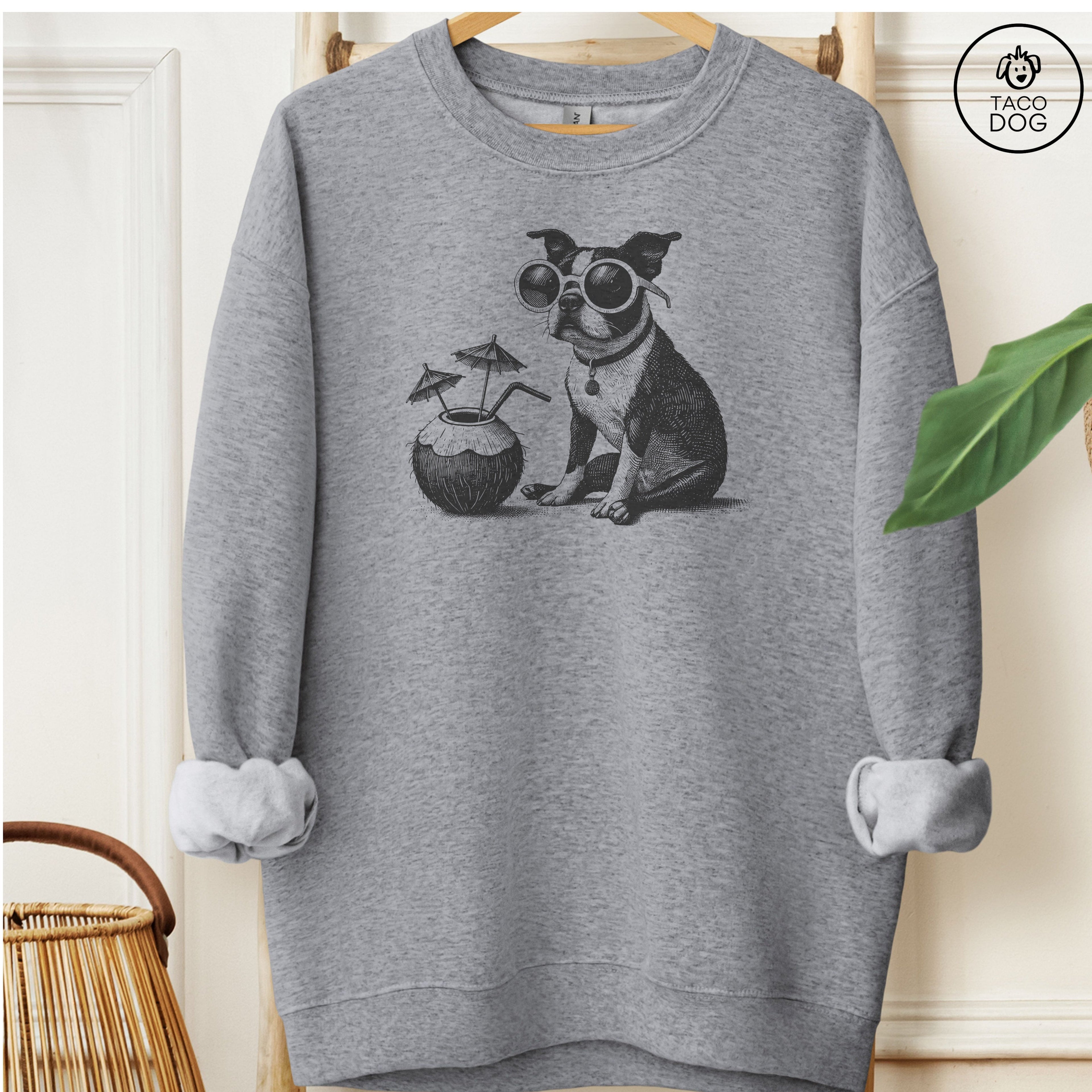 Boston Terrier Vacation Sweatshirt