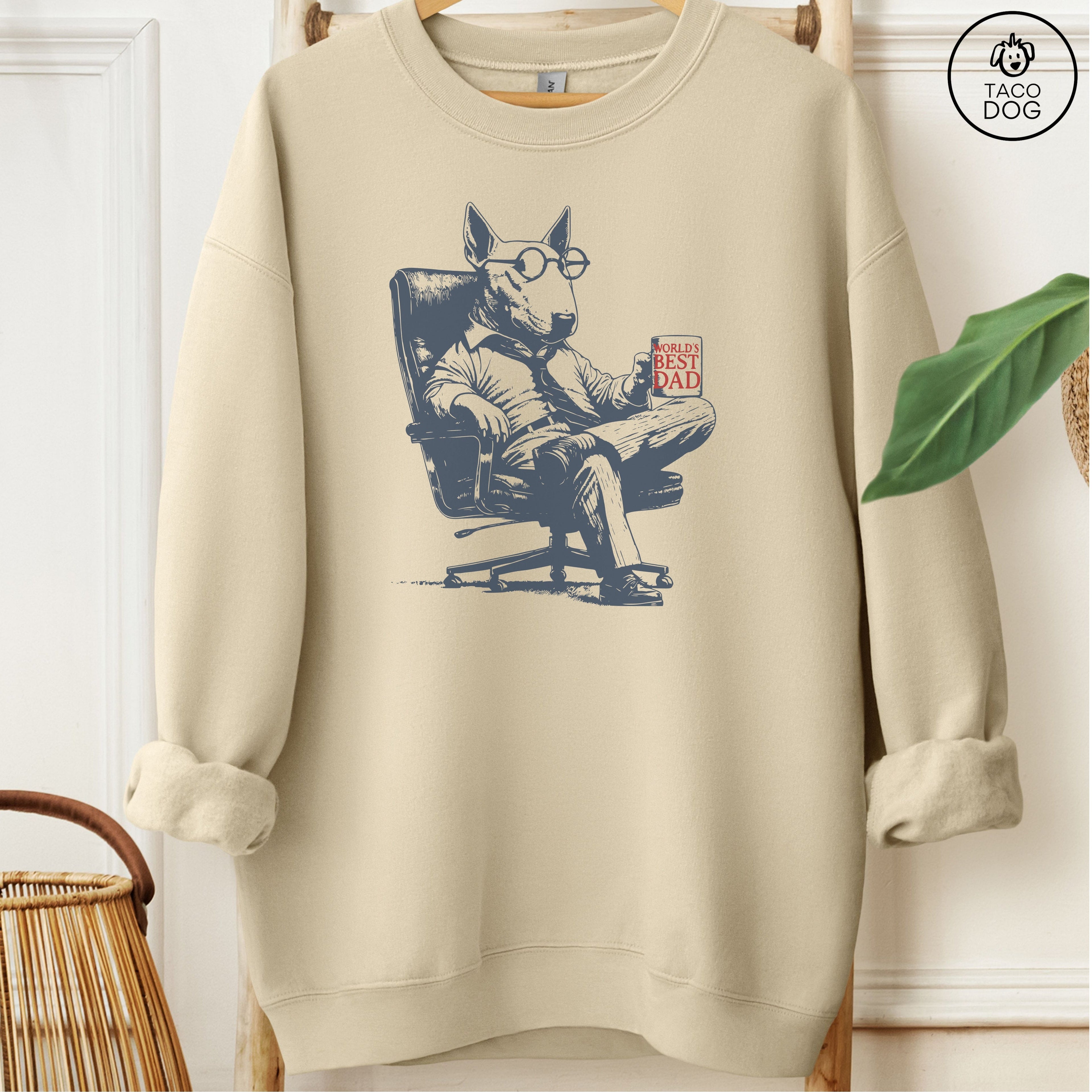 English Bull Terrier Bully World's Best Dad Mug Sweatshirt