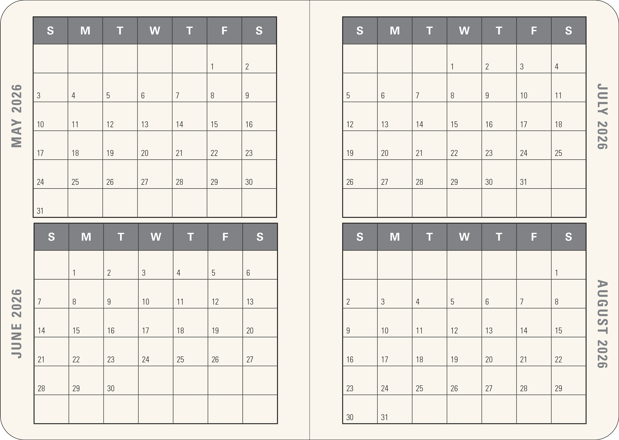 2026 Smarty Cats Weekly Planner