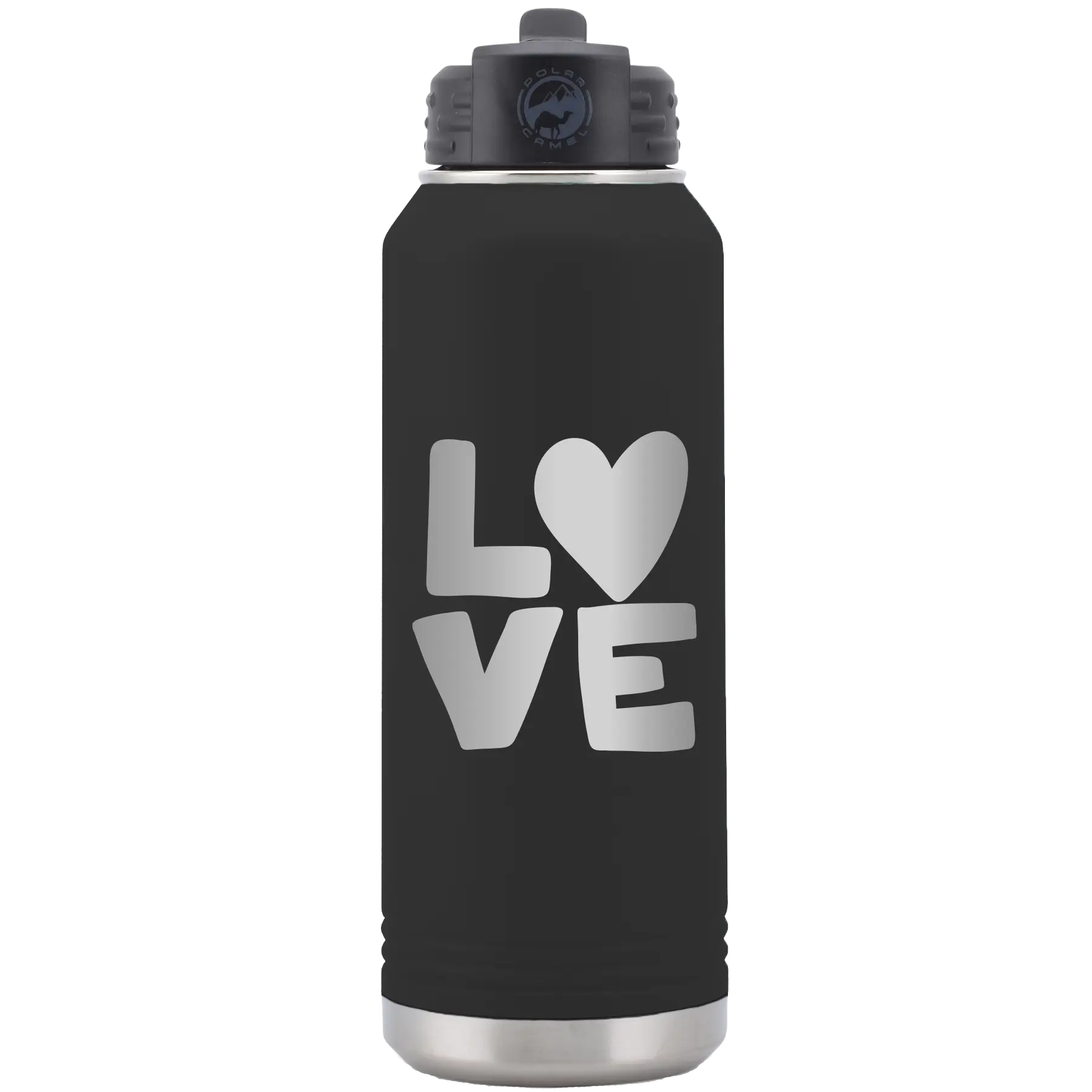Love 32 oz Water Bottle | Black
