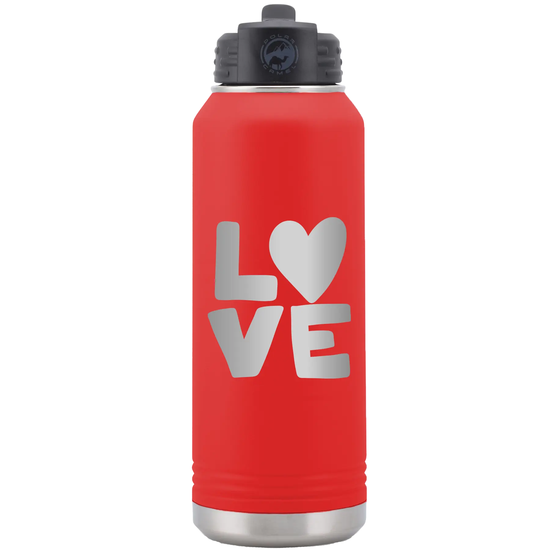 Love 32 oz Water Bottle | Red