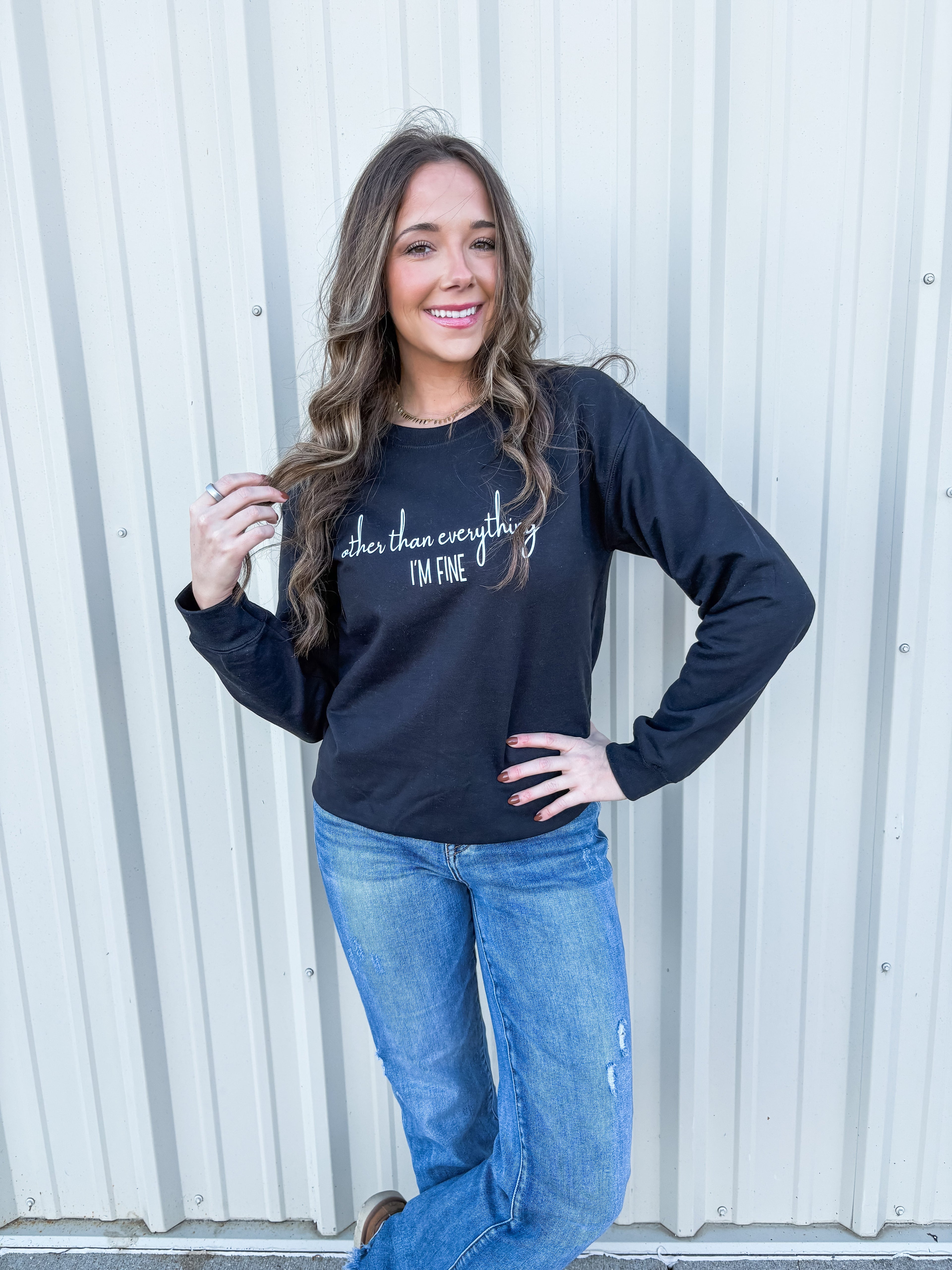 i'm fine sweatshirt