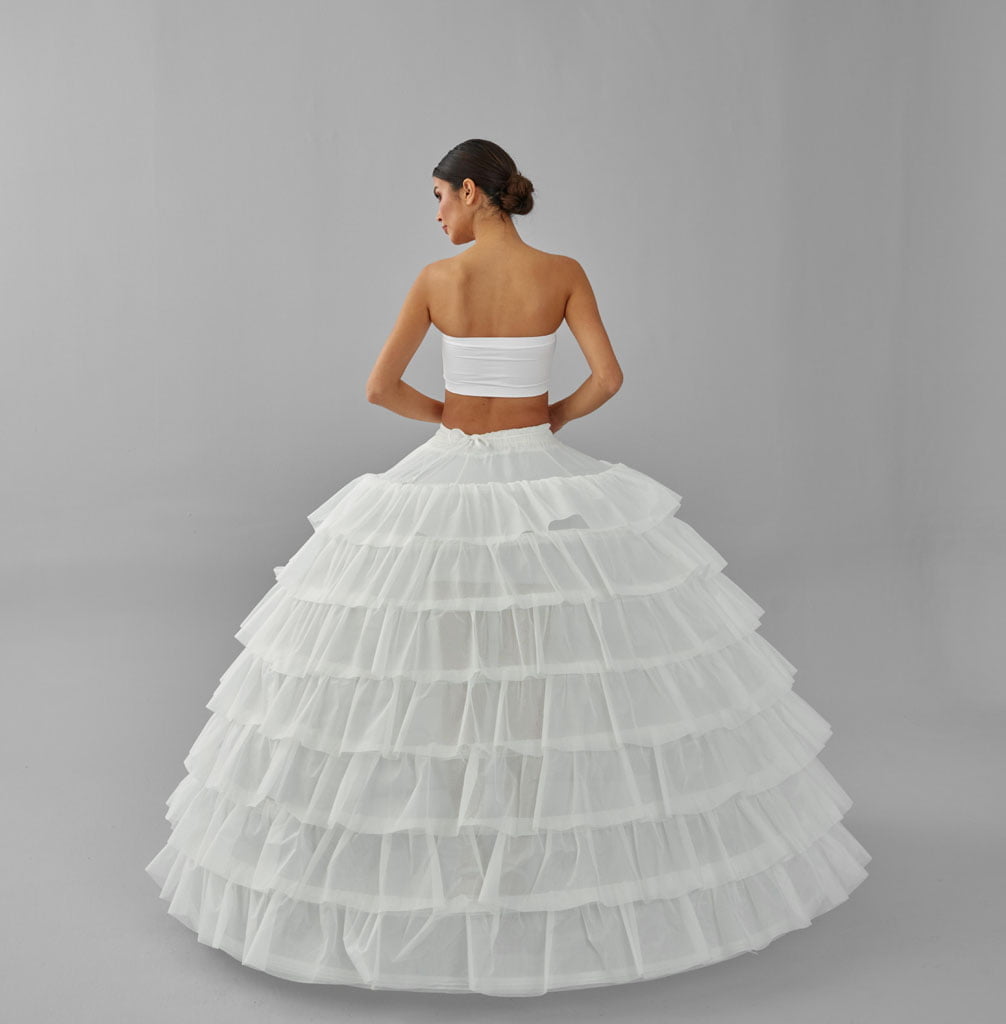 Simple Wedding Dresses Ball Gown Crinoline Skirt -Quinceanera Petticoat Skirt
