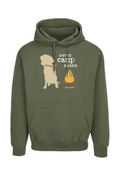 Hoodie: Never Camp Alone (Green)