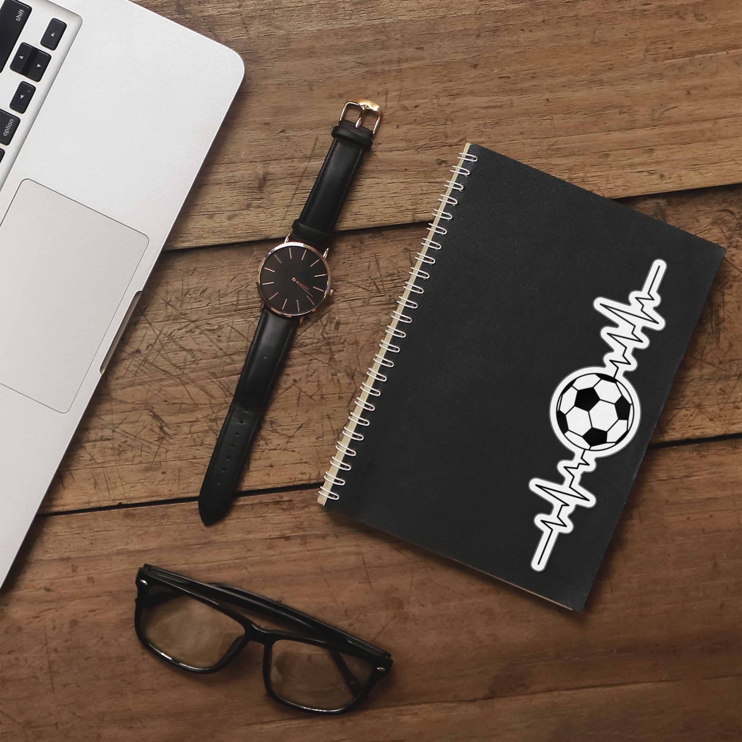 EKG Soccer Sticker - Cool Sports Life Decal for Water Bottle