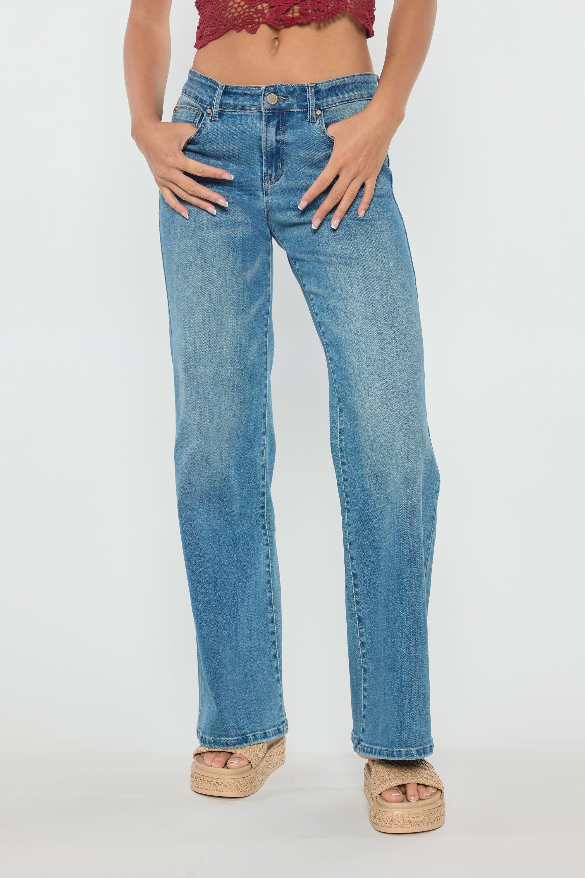 High Rise Wide Leg