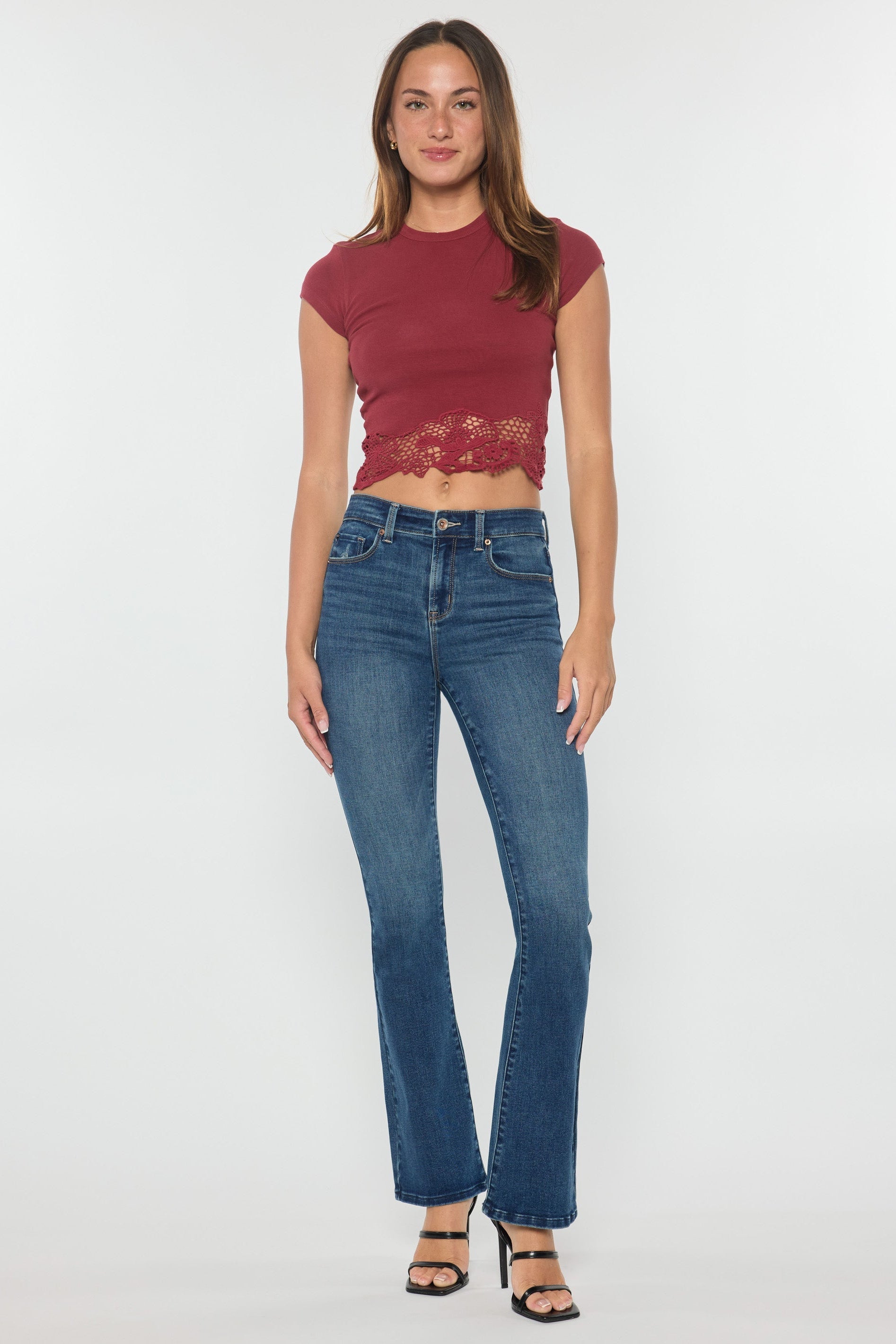 High Rise Hip Padded Bootcut