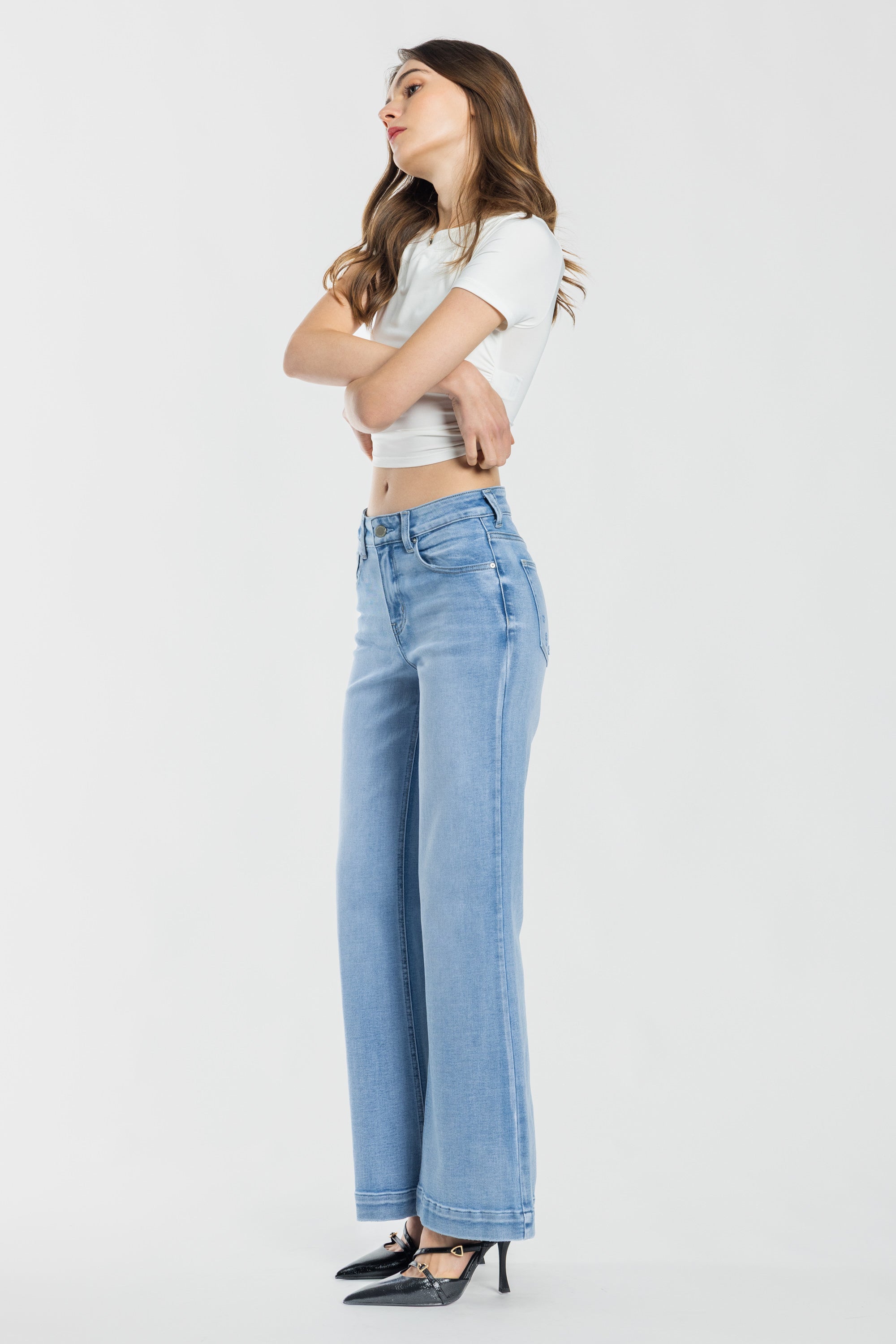 High Rise Wide Leg