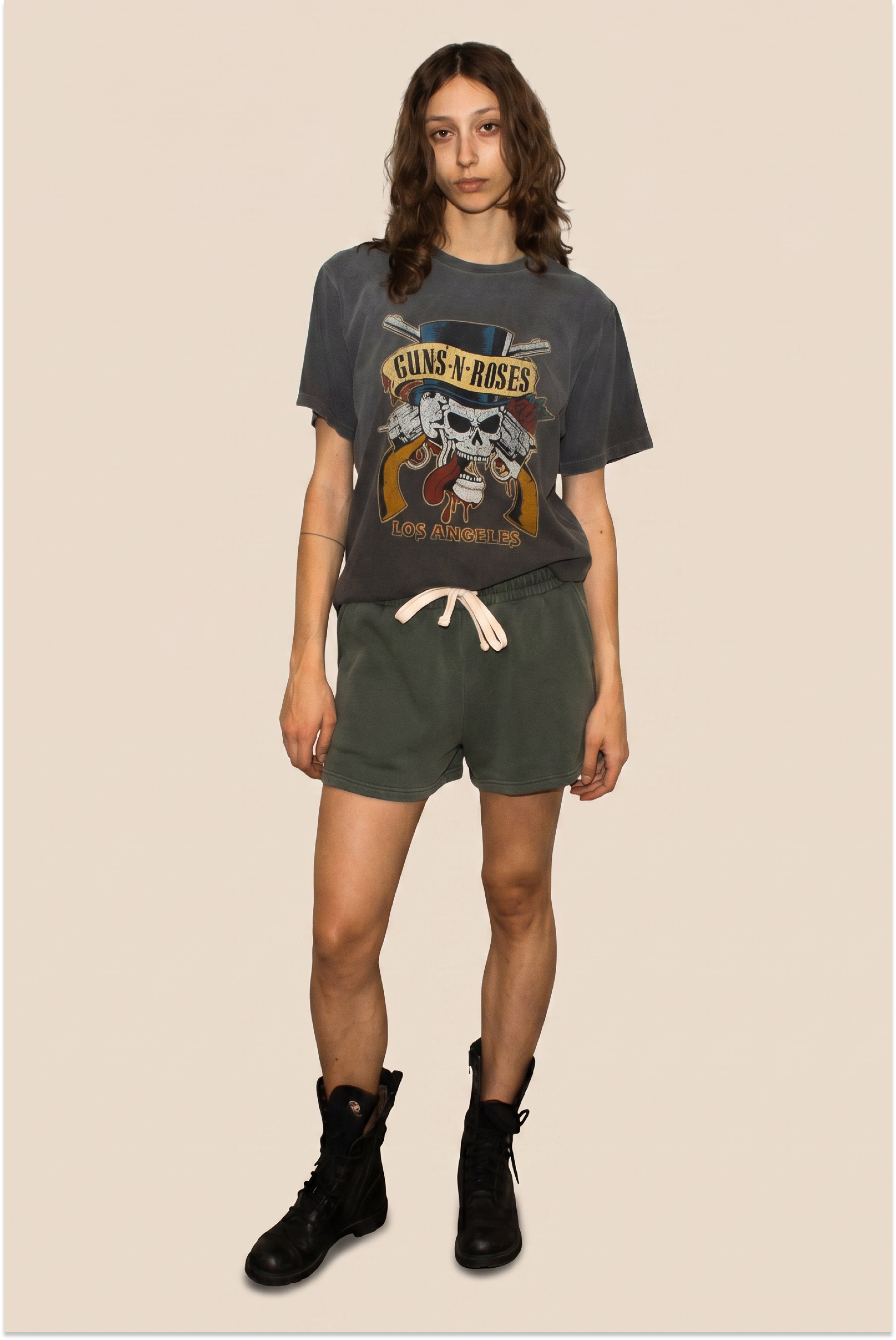 Guns N Roses Los Angeles Top Hat Skull