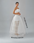 Crinoline, Wedding Dress Underskirt, White Petticoat Skirt, Four Hoop Skirt