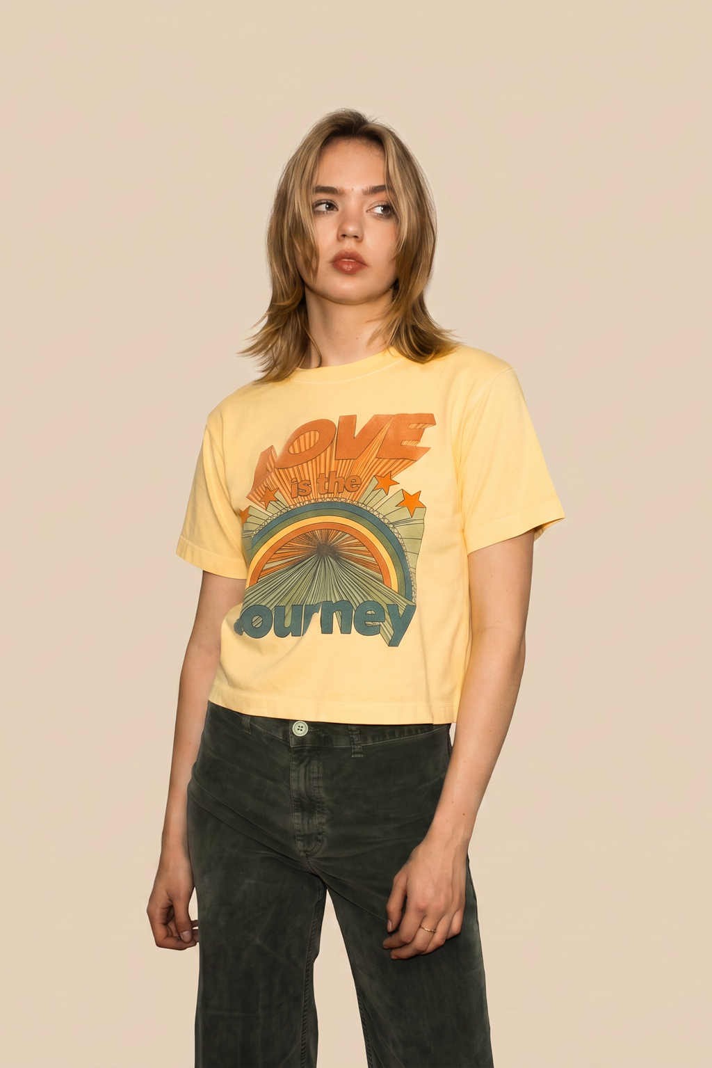 Love is the Jouney Cropped Tee