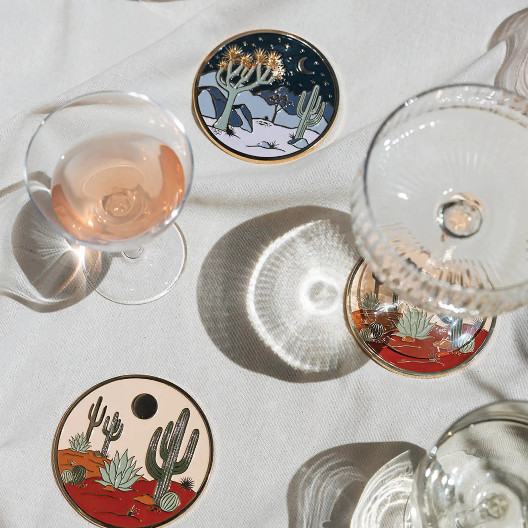 Cool Desert Gold Drink Coasters