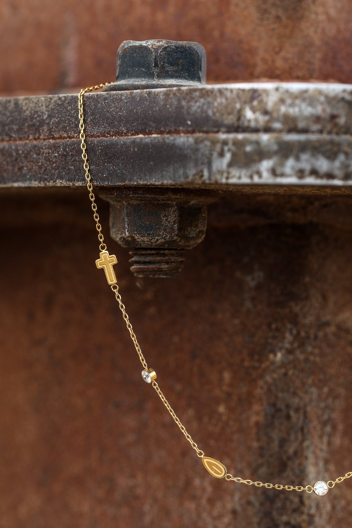 Heart of the Farm Stainless Steel 18k Gold Plated Waterproof Necklace