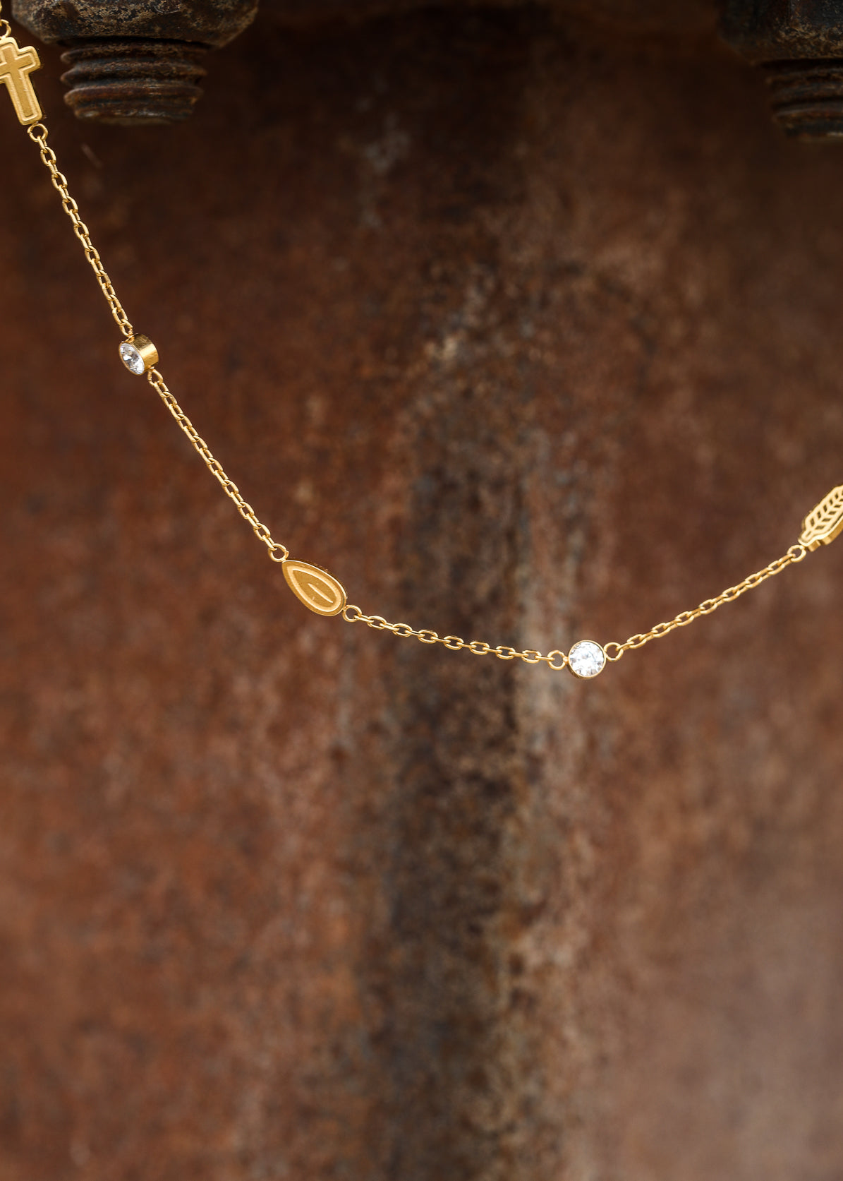 Heart of the Farm Stainless Steel 18k Gold Plated Waterproof Necklace