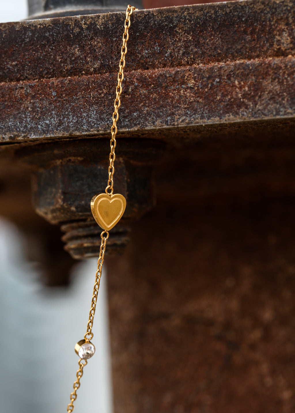 Heart of the Farm Stainless Steel 18k Gold Plated Waterproof Necklace