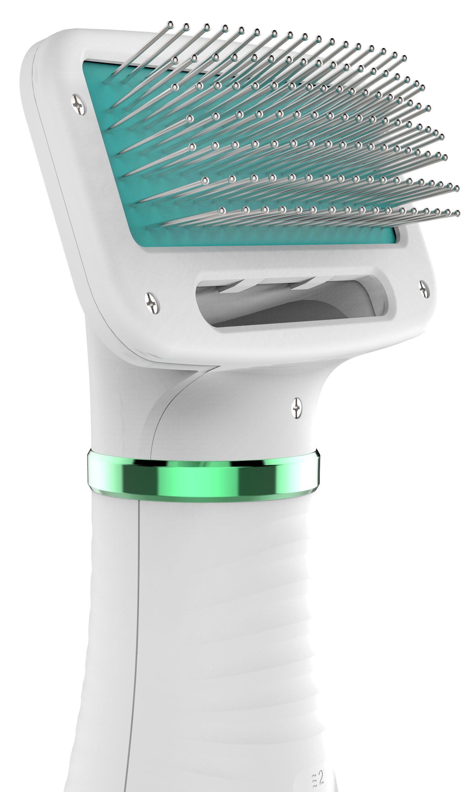 Pet Life ® 'Aero-Groom' 2-in-1 Electronic Pet Dryer and Pin Brush