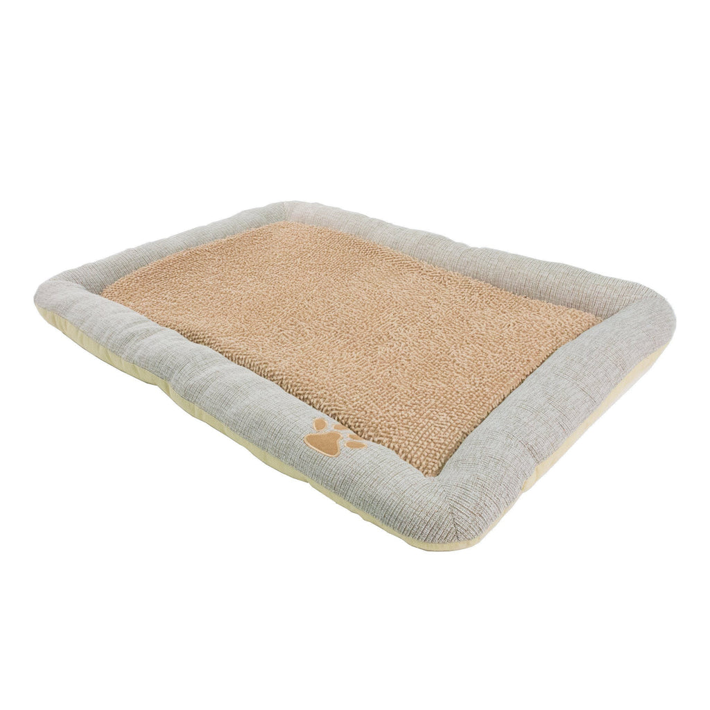 Pet Life ® 'Neutral Carpentry' Fashion Designer Nano-Silver Anit-Bacterial Pet Dog Bed Lounge