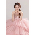 Pink Tulle Wedding Photography Dress