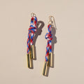 Red, White & Blue Denver Knot Paracord Earring
